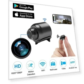 Компактная камера HD 1080P с Wi-Fi и ночным видением — Домашние системы безопасности
