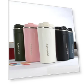 Double Stainless Steel Coffee Mug — Beverage Warmers