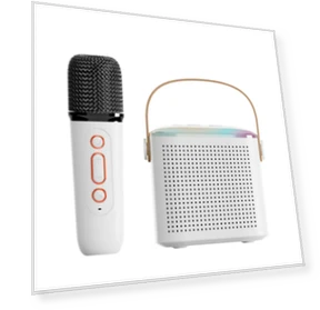 Home Theater Speaker with RGB Light and Wireless Microphone — Karaoke Players, VIMAI