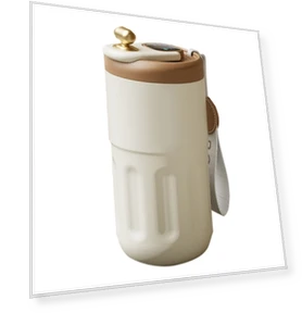 Portable Stainless Steel Coffee Thermos Cup — Travel Drinkware, Wusheng