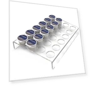 Acrylic 24 Holes Coffee Capsule Storage Display Stand — Coffee Pod Holders