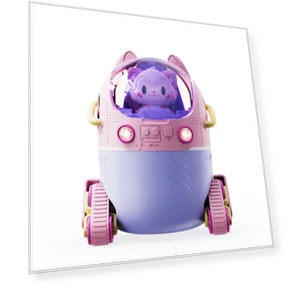 Portable Desktop Cute Cartoon Tank Car Air Humidifier with LED Lights — Air Moisturizers