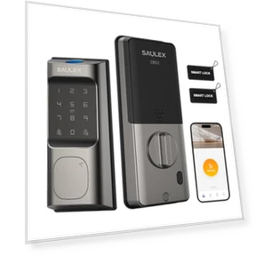 Smart Fingerprint Door Lock — Keyless Entry, Saulex