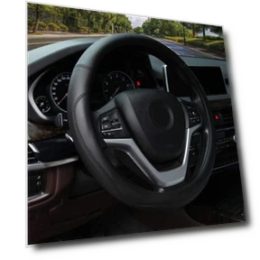 Universal Microfiber Steering Wheel Cover — Accessories
