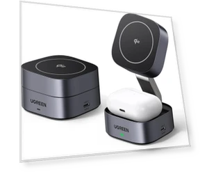 2-in-1 Qi2 Magnetic Foldable Charging Station — Chargers, UGREEN