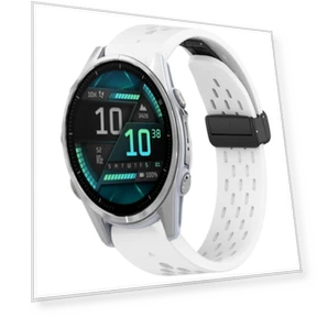 Hole Folding Buckle Silicone Watch Band — Fitness Bands, Garmin