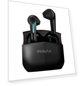 TWS Earbuds Bluetooth 5.3 Earphone HiFi Stereo Deep Bass Semi-in-ear Sports Wireless Headphones with Mic — In-Ear Headphones, Lenovo