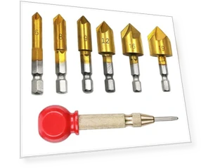 5-blade Chamfer Countersunk Drill Bits Kit — Countersink