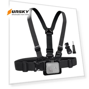 Adjustable Body Mount Belt Chest Strap with J Hook Mount & Long Screw for Action Cameras — Chest Camera Mounts, PULUZ