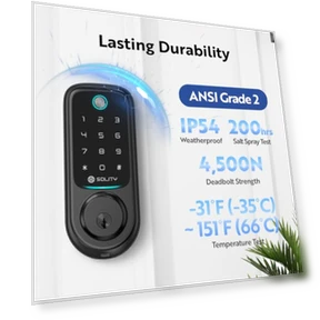 No-Hub Smart Digital Door Lock — Accessories, SOLITY