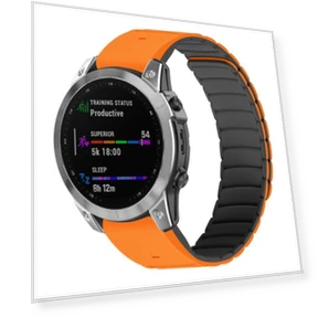 Quick Release Silicone Sport Magnetic Watch Band — Smartwatch Straps, Garmin