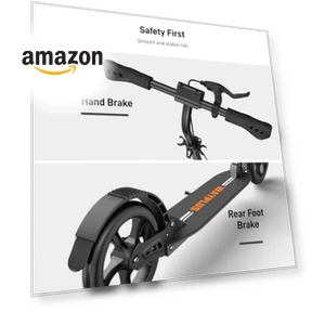 Foldable Kick Scooter with Big Wheels — Push Scooters, WAYPLUS