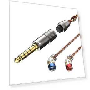 Interchangeable Audio Plug Oxygen-Free Copper Headphone Upgrade Cable — Speaker, CVJ