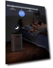 Large Room Air Purifier with H14 True HEPA Filter — Electrostatic Air Purifiers, DAYETTE