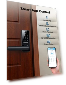 Smart Door Lock with Handle — Luggage Locks, GEONFINO