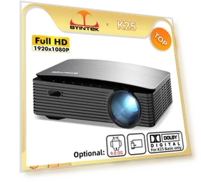 Full HD 4K LCD Smart Android Projector — Home Theater Projectors, BYINTEK