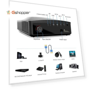 Full HD 4K LCD Smart Android Projector — Home Theater Projectors, BYINTEK
