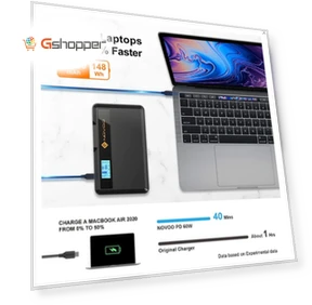 Portable Laptop Charger with Battery Pack and AC Outlet — Chargers