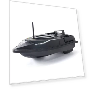Dual Hoppers Bait Boat With Cool Turning Light and Constant Speed Cruise Mode — Artificial Bait, Flytec