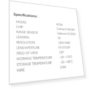 Rear Camera Full HD 1920x1080 — Rearview Cameras for Cars, 70mai