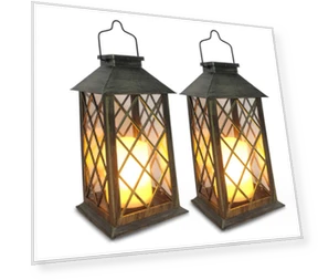 Solar Garden Light Candle Wind Light — Outdoor Light Projectors