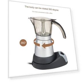 Aluminum Alloy Electric Mocha Coffee Maker Filter — Coffee Makers