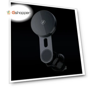 Magnetic Car Cordless Charger Mount with Atmosphere Lighting — Dashboard Installation Kits, iFORCE