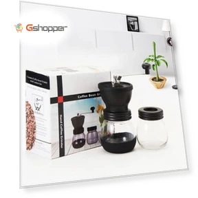 Portable Conical Burr Mill Manual Spice Herbs Hand Grinding Machine Coffee Bean Grinder with Seal Pot — Electric Blade Coffee Grinders