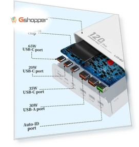 120W 6-Port USB Charger — Chargers, LDNIO
