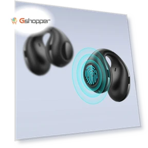 Bluetooth Clip-on Open Ear Headphones — In-Ear Headphones, Coowoo