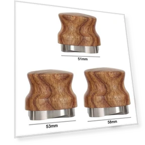 Pear Wood Stainless Steel Coffee Compressor — Tampers