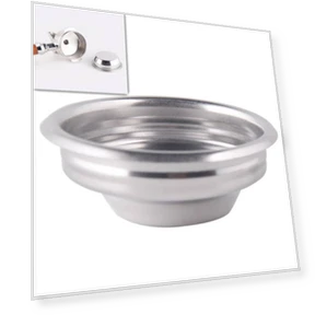 Semi-automatic Coffee Machine Stainless Steel Powder Bowl Brewing Head Filter Bottomless Handle Filter — Coffee Filters
