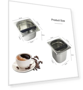 Stainless Steel Coffee Grounds Bucket — Coffee Pod Holders