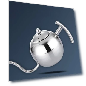 Stainless Steel Coffee Pot with Strainer — Stovetop Moka Pots