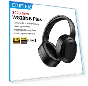 ANC Headset Bluetooth Headphone — Over-Ear Headphones, EDIFIER
