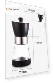 Portable Conical Burr Mill Manual Spice Herbs Hand Grinding Machine — Herb & Spice Mills