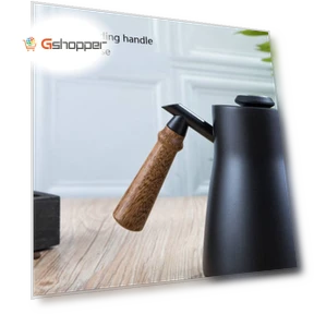 Stainless Steel Coffee Hand Pot with Wooden Handle — Pots