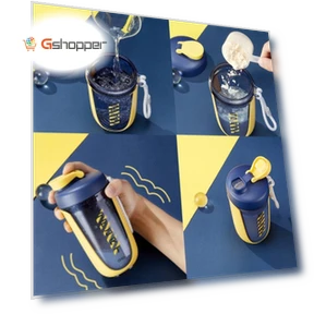 Портативная спортивная бутылка для воды с мерной шкалой — Бутылки для воды