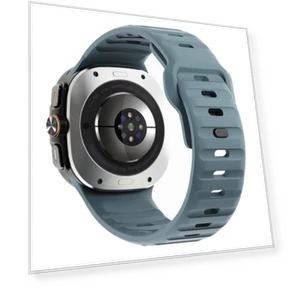 Wave Texture Reverse Buckle Silicone Watch Band — Watch Straps & Bands, Samsung