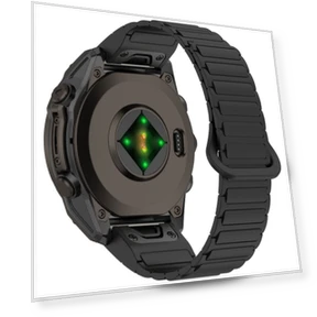 Dual Color Magnetic Buckle Quick Release Silicone Watch Band — Watch Accessories, Garmin