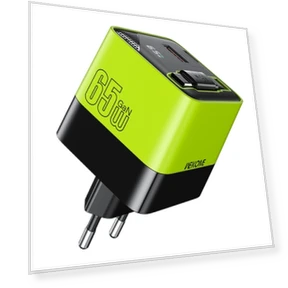 65W USB-C / Type-C, USB GaN फास्ट चार्जर — बैटरी चार्जर, WK