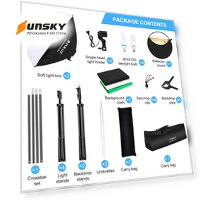 LED Light Studio Softbox Photography Kit — Photography Lighting & Studio Equipment, PULUZ