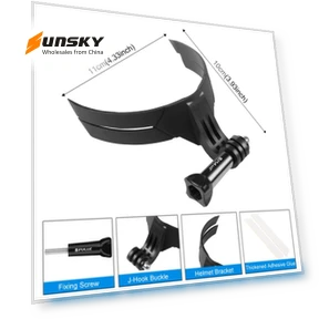 Bending Action Camera Motorcycle Helmet Chin Mount — Chest Camera Mounts, PULUZ