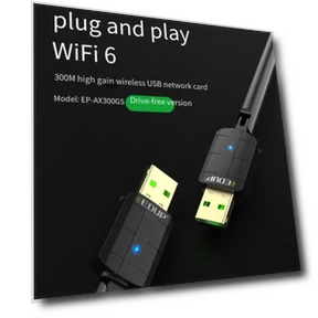 WiFi 6 Nano Wireless Dongle — USB, EDUP