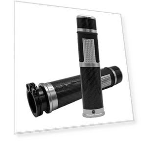 Universal Motorcycle Carbon Fiber Grip Cover — Handlebar Gear