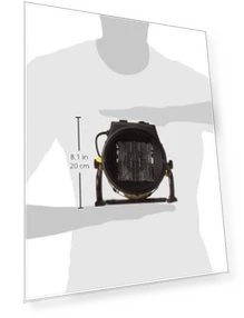 Electric Forced Air Heater with Pivoting Base — Portable Heating Solutions, Dura Heat