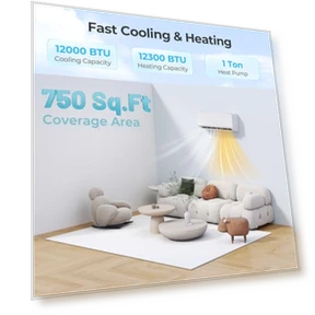 Mini Split Air Conditioner & Heater — Cooling Solutions, COSTWAY