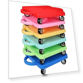 Sports Scooter Board Bulk Sitting Scooter Board with Handles — Kids Fitness, Jerify