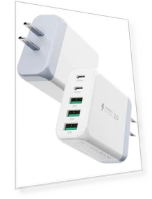 50W 5-Port USB Wall Charger — Wall Chargers, EIZLXQ