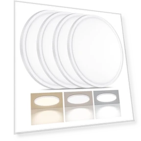 LED Flush Mount Ceiling Light — Close To Ceiling, LUMLLSAJI